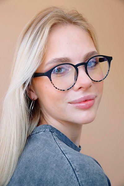 Bilge Karga Lea Matt Black Tortiese Blue Light Protective Glasses