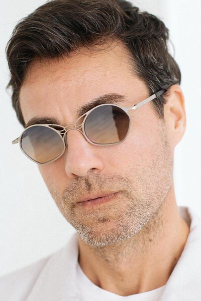 Bilge Karga Gustav Men's Sunglasses - Silver Blue Orange