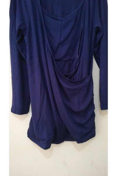 MEGHAN L.A Μπλούζα από μαλακό ελαστικό ύφασμα με δυνατότητα θηλασμού εγκύων