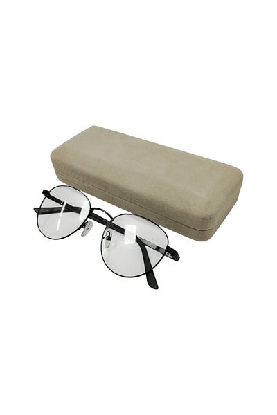 bonjorno aksesuar Square Glasses Container for Optical Frame (Hard) Wiping Cloth with Gift