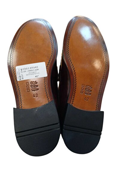 Nevzat Zöhre 100% Leather Burgundy and Black Light Leather Loafer Tasseled De...