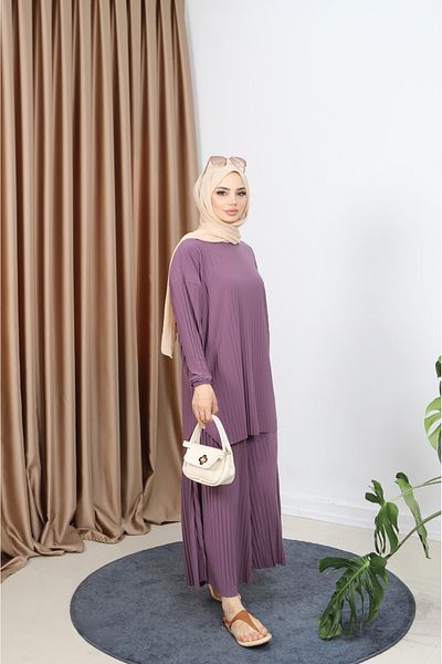 NİSUM MODA Κοστούμι πλισέ παντελόνι