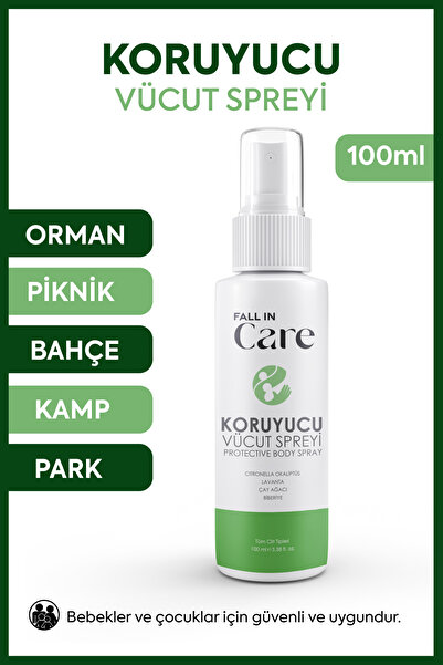 FALL IN CARE Doğal İçerikli Koruyucu Vücut Spreyi, Çocuk ve Yetişkin Dış Etke...