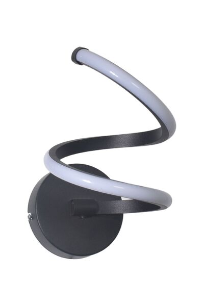 Modavize Zlatan Modern Tasarım Siyah Renk Gün Işığı Ledli Banyo - Mutfak - Salon Ledli Duvar Aplik