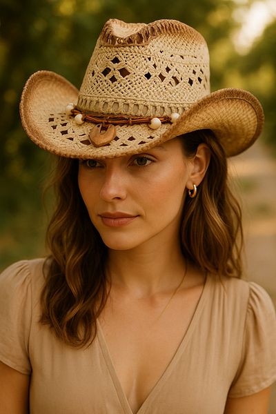 LAGRANZE Women's Premium Bohemian Cowboy Hat