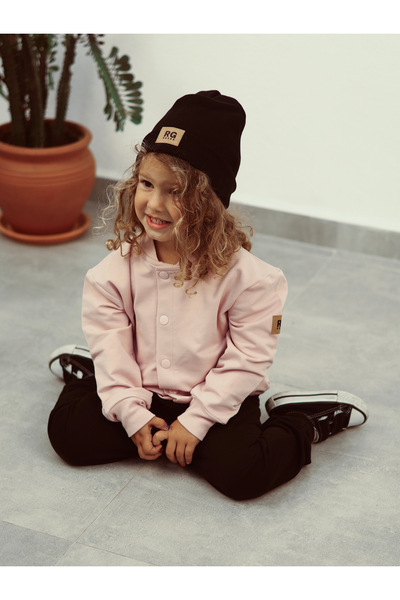 rg kidsstore Unisex Snap Cardigan and Sweatpants Set for Kids