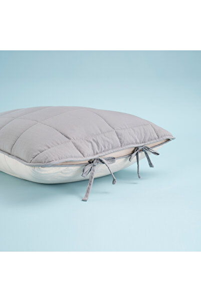 OTHELLO Easy to Use Single Pillow Mattresses and Quilt Set 170X230 cm Gray - Egeo Life Series