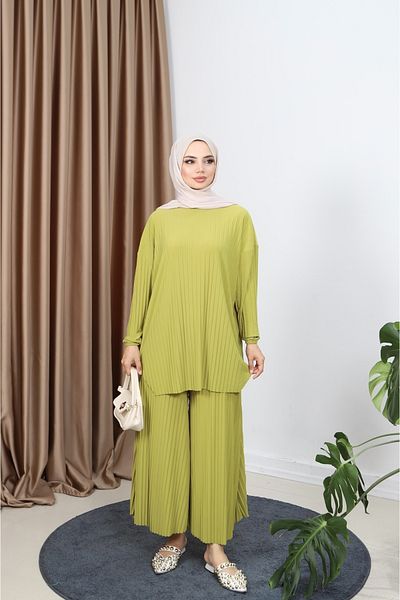 NİSUM MODA Κοστούμι πλισέ παντελόνι