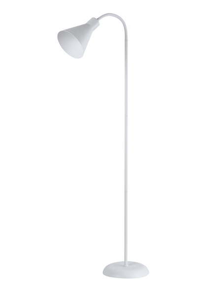 Apliqa Testa Metal Oynar Başlıklı Ayaklı Abajur Beyaz Lambader