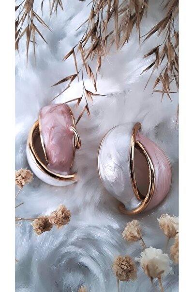 Serenity أقراط من الفولاذ على شكل حلزوني ملون