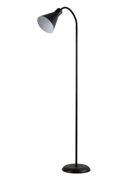 Apliqa Testa Metal Oynar Başlıklı Ayaklı Abajur Siyah Lambader