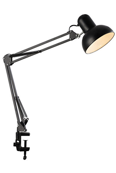 Apliqa Perro Mandallı Siyah Ders Çalışma Masası Lambası