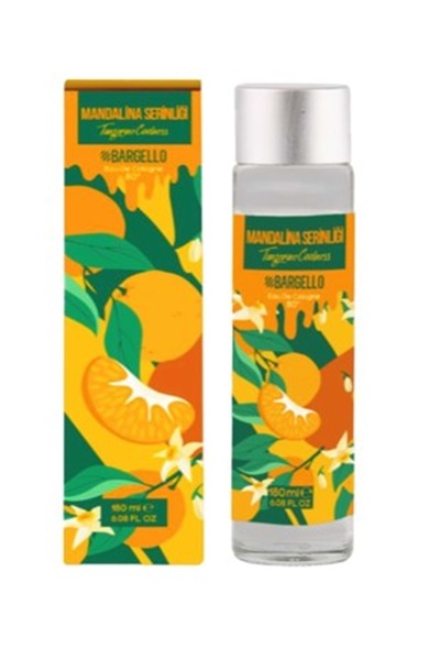 Bargello 180 ml 80° Mandalina Serinliği Cam Dökme Kapak Kolonya Edc