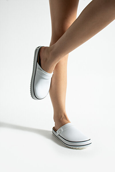 COMFORT OF PANTOFOLE SABO SPORT WHITE SLIPPERS