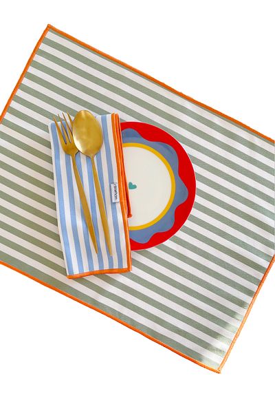 RİTMOHOME Αμερικάνικο σερβίτσιο Bohemian, Nordic, με σχέδια, έθνικ, ριγέ, πολύχρωμο, με παϊδάκια 35x45 cm (1 ΤΕΜ)