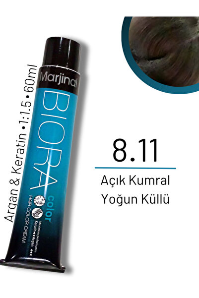 Marjinal Biora Saç Boyası - 8.11 Açık Kumral Yoğun Küllü