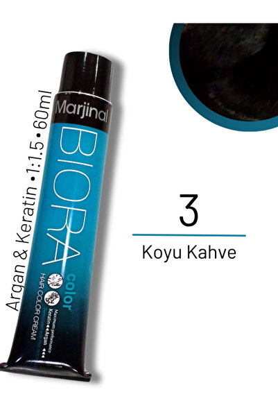 Marjinal Biora Saç Boyası - 3 Koyu Kahve