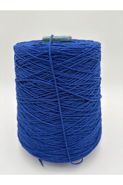 kumasfabrik (500gr) Βαμβακερό πλεκτό νήμα/νήμα από βαμβάκι/νήμα τσάντας/νήμα με μοτίβο/νήμα τρυπήματος/νήμα τσάντας μπλε