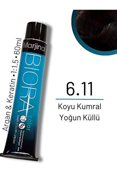 Marjinal Biora Saç Boyası - 6.11 Koyu Kumral Yoğun Küllü