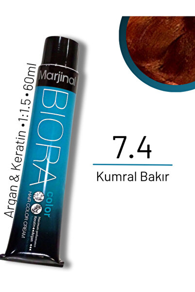 Marjinal Biora Saç Boyası - 7.4 Kumral Bakır