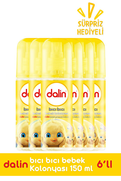 Dalin Bıcı Bıcı Bebek Kolonyası 150 Ml X 6 Adet Hediyeli