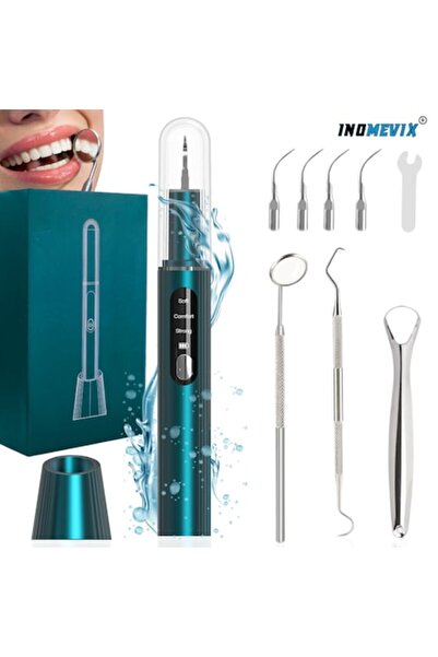 INOMEVIX Dispozitiv de îndepărtare a tartrului, detartraj, ultrasunete, vibra...