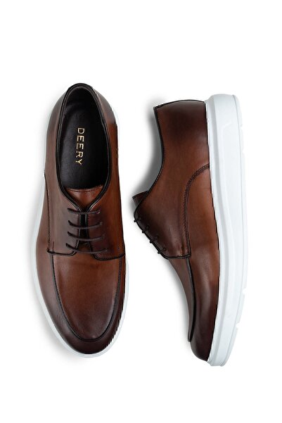 Deery Ανδρικά παπούτσια Casual Comfort από γνήσιο δέρμα Tan Color
