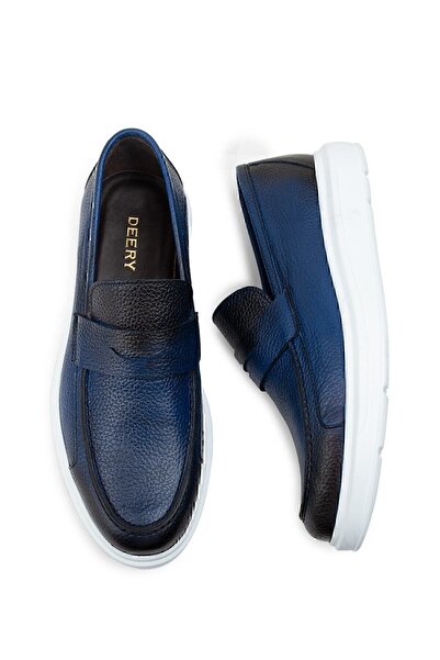 Deery Loafer pentru bărbați din piele naturală albastră