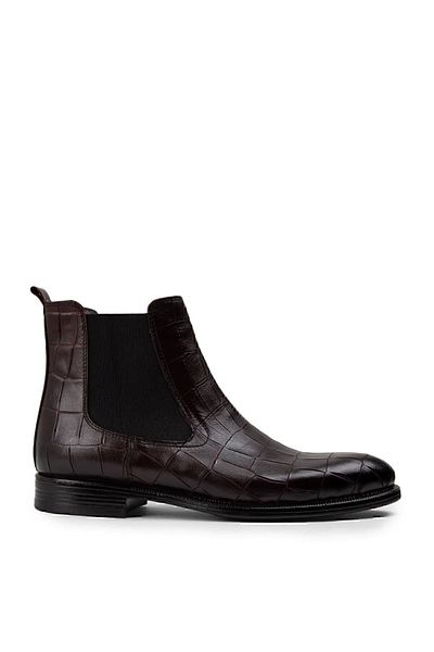 Deery Genuine Leather Claret Red Men's Chelsea Boots
