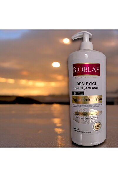 Bioblas Argan + Badem Yağı ML Professional Besleyici Bakım Şampuanı % 100 Doğal Yağlar