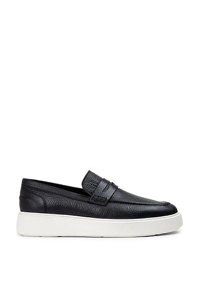 Deery Ανδρικά Loafer παπούτσια από γνήσιο δέρμα Navy Blue