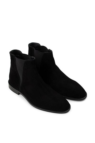 Deery Γνήσιες Suede Μαύρες Κλασικές Ανδρικές Μπότες