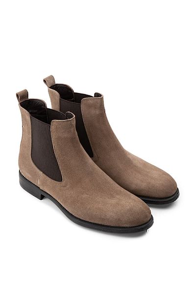 Deery Genuine Suede Mink Color Chelsea Men's Boots