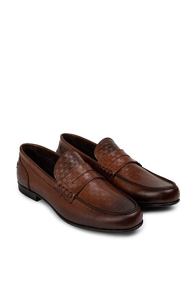Deery Ανδρικά Loafer Παπούτσια από γνήσιο δέρμα Tan Color