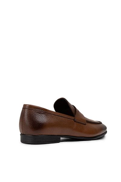 Deery Men's Loafer - Genuine Leather, Tan Color