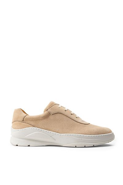 Deery Γνήσια Suede Beige Sneaker Ανδρικά Παπούτσια