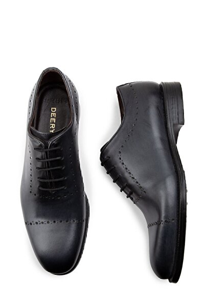 Deery Hakiki Deri Gri Klasik Erkek Ayakkabı