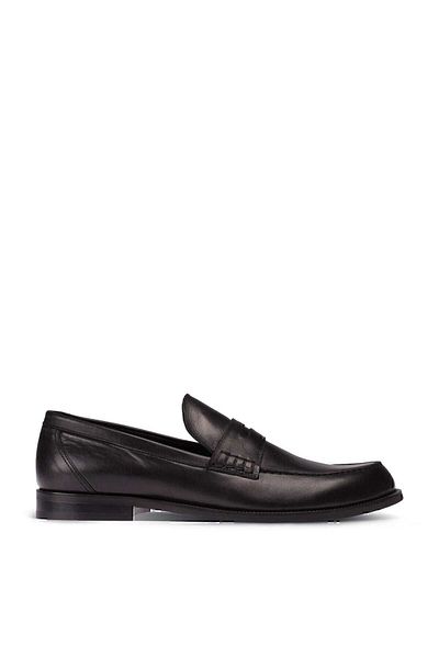 Deery Ανδρικό μαύρο γνήσιο δέρμα Loafer Loafer