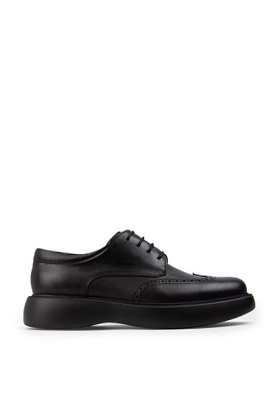 Deery Γνήσιο δέρμα Μαύρα Casual Ανδρικά παπούτσια Oxford