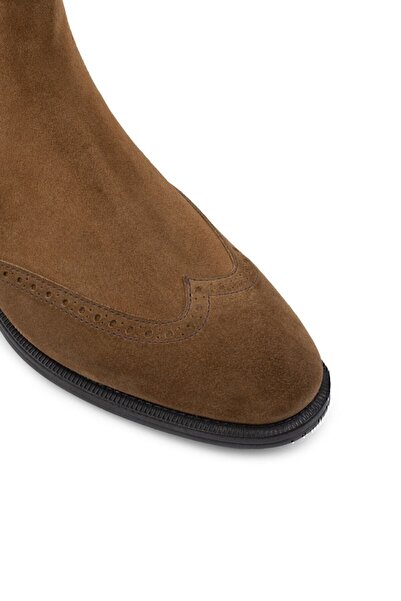 Deery Hakiki Süet Taba Rengi Chelsea Erkek Bot