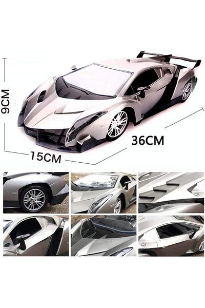Generic High Quality Remote Controlled Toy Car For Children Black Color Famous Luxury Car Model