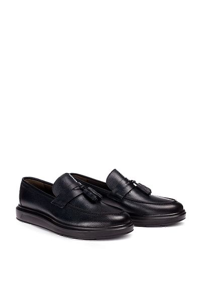 Deery Ανδρικό Loafer με φούντες από γνήσιο δερμάτινο Navy Blue