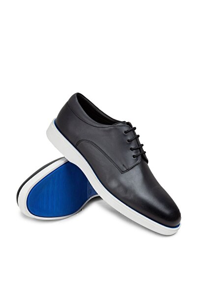 Deery Сірі чоловічі повсякденні туфлі з натуральної шкіри