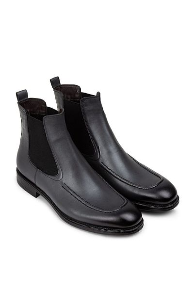 Deery Genuine Leather Gray Men's Chelsea Boots