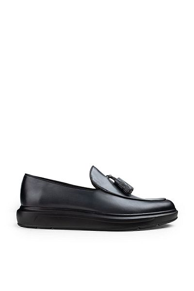 Deery Ανδρικό Loafer από γνήσιο δέρμα σε γκρι φούντα