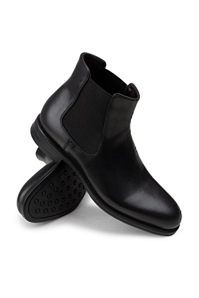 Deery Hakiki Deri Siyah Erkek Chelsea Bot
