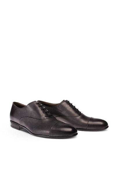 Deery Γνήσιο δέρμα Γκρι Classic Ανδρικά παπούτσια Oxford