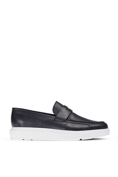 Deery Ανδρικά παπούτσια τύπου Navy Blue από γνήσιο δέρμα casual