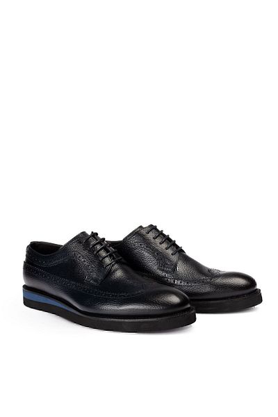 Deery Ανδρικά casual παπούτσια από γνήσιο δέρμα Navy Blue