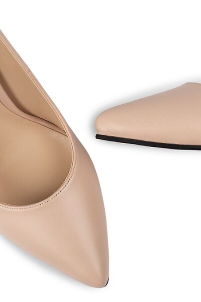 Deery Beige Women's Classic Heeled Shoes 02029ZBEJM01